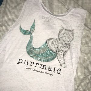 Purrmaid Muscle Tank